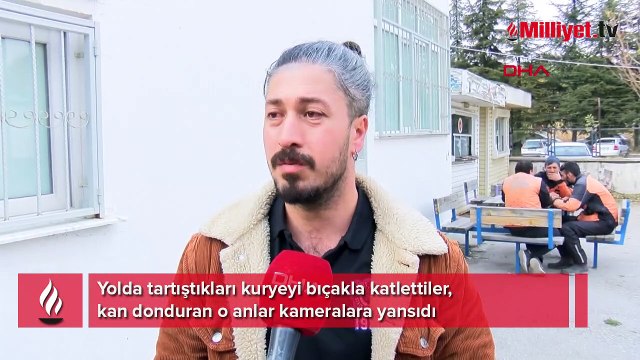 Yolda tartıştıkları kuryeyi bıçakla katlettiler! Kan donduran anlar