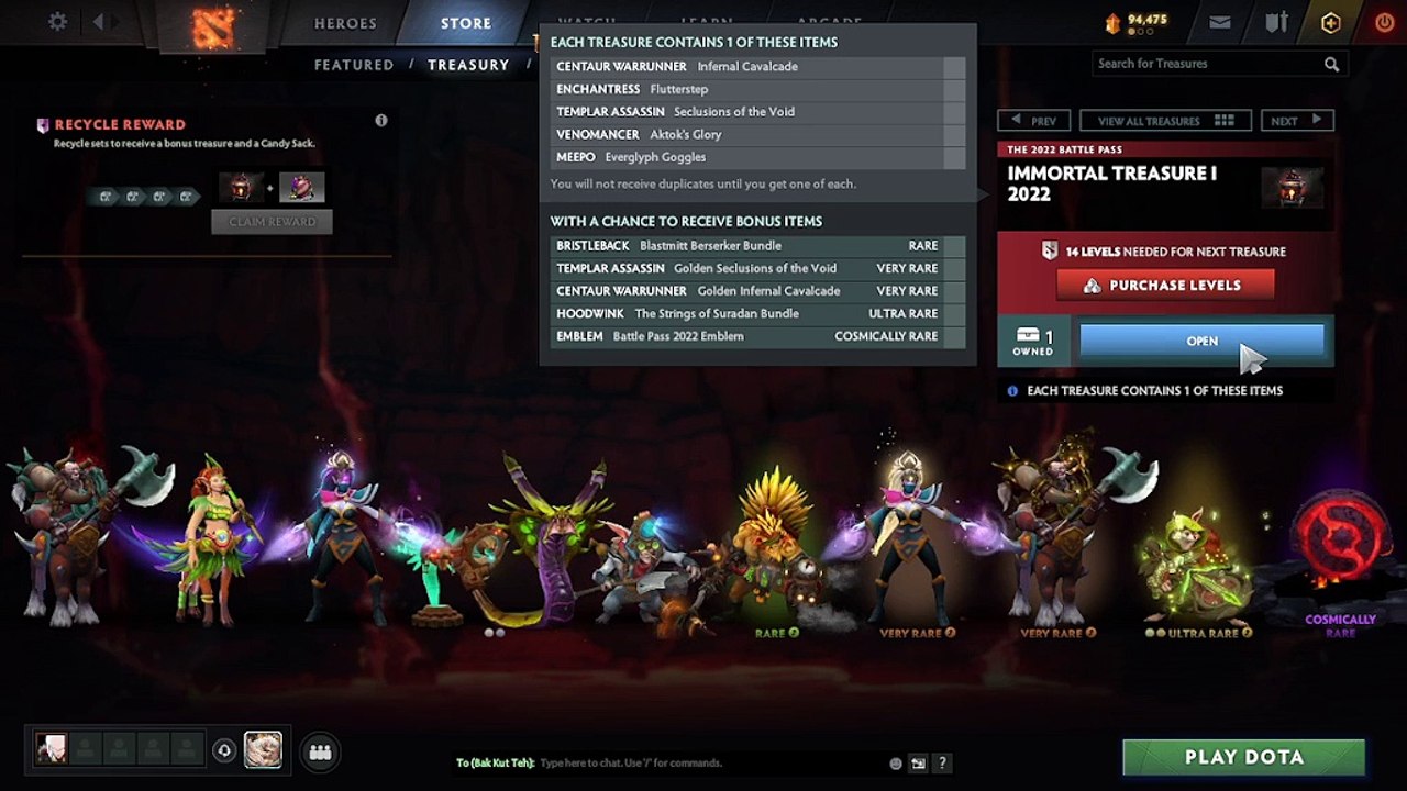 Dota 2 - Immortal Treasure I 2022 Unbox!!!