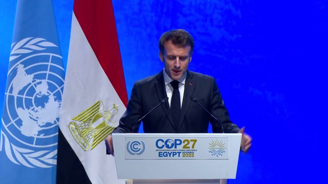 Emmanuel Macron, à la Cop 27: Le climat ne saurait être la variable d'ajustement de la guerre lancée par la Russie sur le sol ukrainien