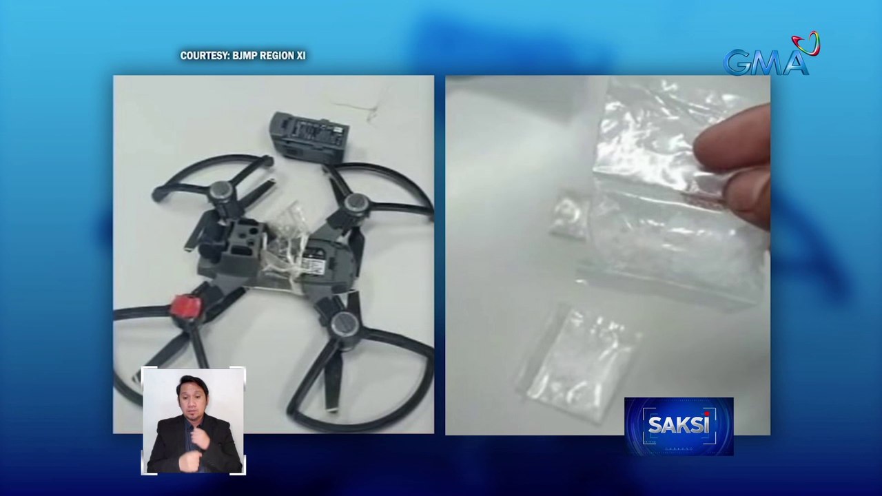 Drones sa paligid ng mga kulungan na ginagamit umanong pampuslit ng mga kontrabando, tinitira ng rubber bullets ng BJMP | Saksi