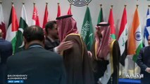 عناق أخوي بين الأمير محمد بن سلمان وولي عهد الأردن