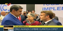 Presidentes de Venezuela y Francia sostienen encuentro en la COP 27