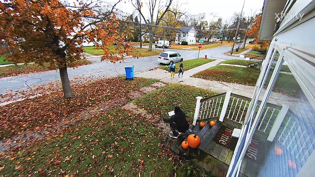 Security Camera Catches Salesman Slipping Down Stairs