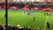Luton Town players after the 1-0 win at Blackpool on Saturday