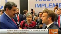 Presidentes Nicolás Maduro y Emmanuel Macron sostuvieron encuentro en el contexto del COP27