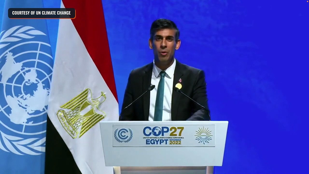 UK Prime Minister Rishi Sunak at #COP27