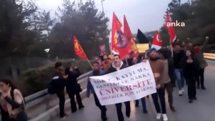 ODTÜ'de "YÖK" protestosu