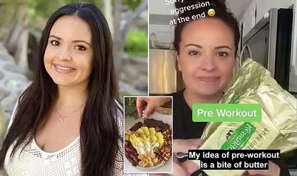 Mother who eats a meat-only diet of burgers and bacon topped with butter insists she's lost 30lbs, cleared her skin and ditched anxiety medicine - and insists she'll NEVER consume fruit or veg again