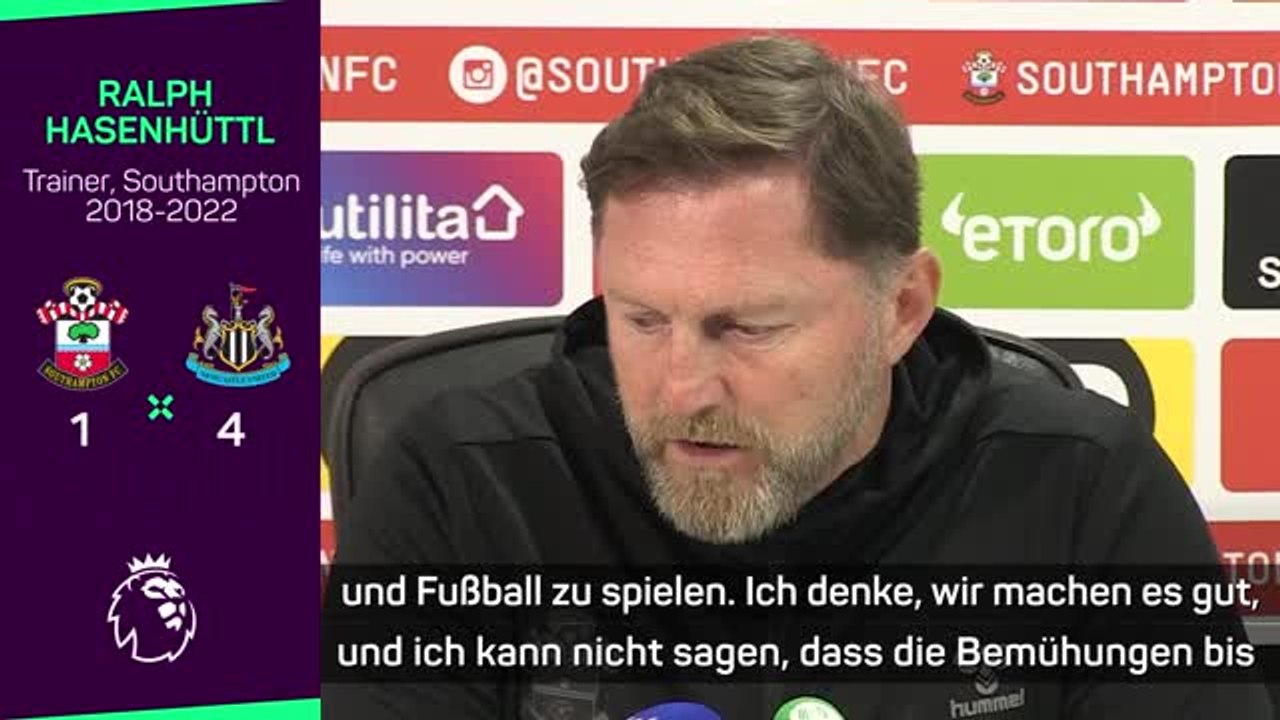 Hasenhüttls letzte Worte als Southampton-Trainer