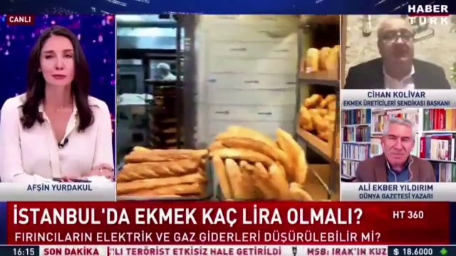 Ekmek Üreticileri Sendikası Başkanı Kolivar: Ekmek aptal toplumların gıda maddesidir