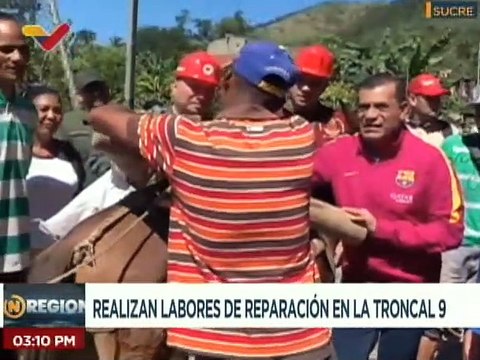 MinTransporte recorre las zonas afectadas por las lluvias en el estado Sucre