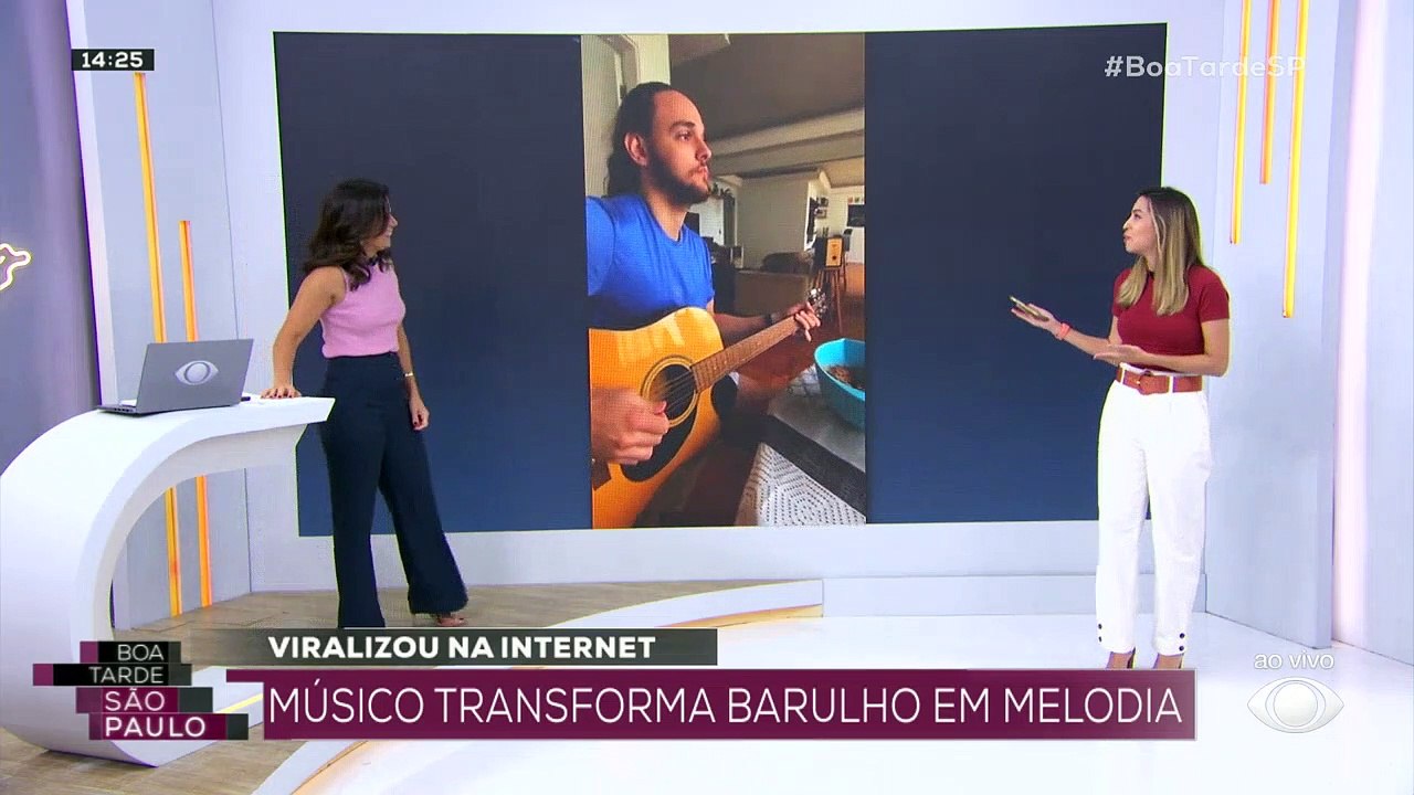 Músico transforma barulho de obra em melodias 07/11/2022 16:48:21
