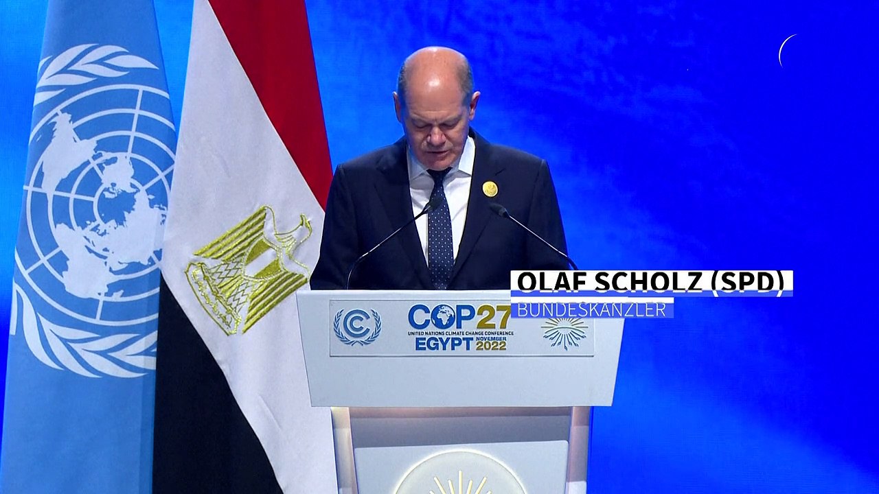COP27: Scholz warnt vor 'weltweiter Renaissance fossiler Energien'