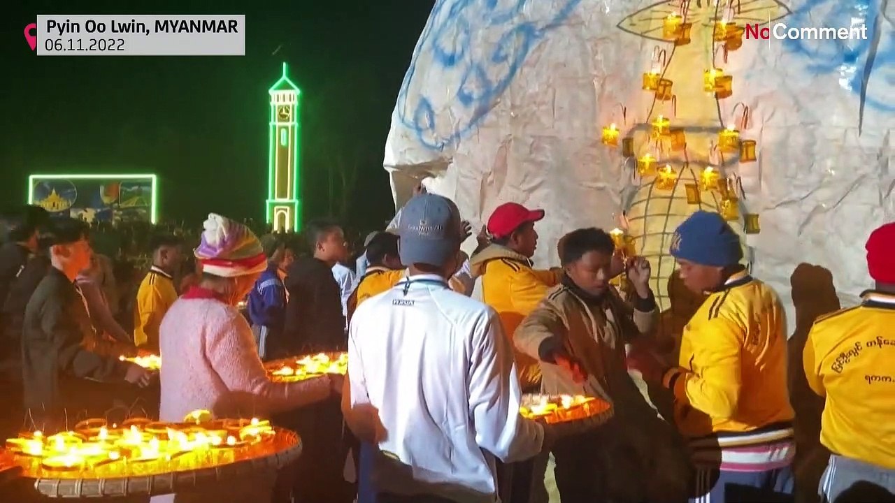 شاهد | عودة مهرجان المناطيد المتفجرة في ميانمار...