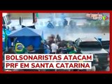 Bolsonaristas atacam agentes da PRF em bloqueio ilegal em Santa catarina