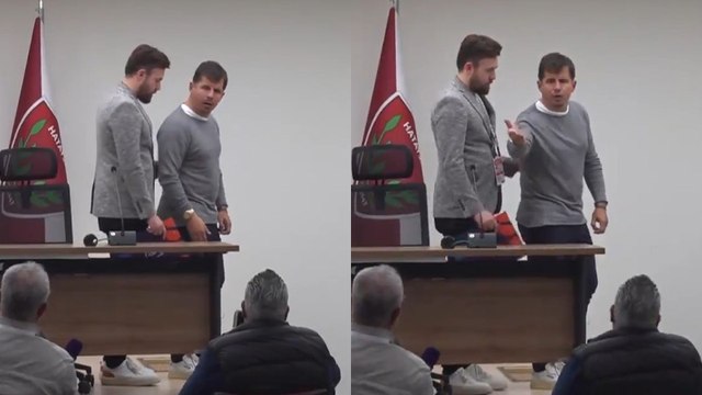 Emre Belözoğlu, basın toplantısında gazeteci ile tartıştı