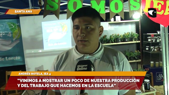 Vinimos a mostrar un poco de nuestra producción y del trabajo que hacemos en la escuela