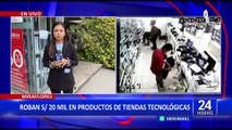 Miraflores: Delincuentes roban S/20 mil de conocida tienda tecnológica