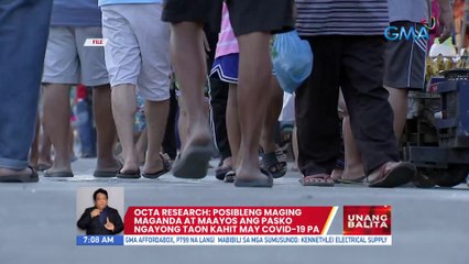 OCTA Research: Posibleng maging maganda at maayos ang Pasko ngayong taon kahit may COVID-19 pa | UB
