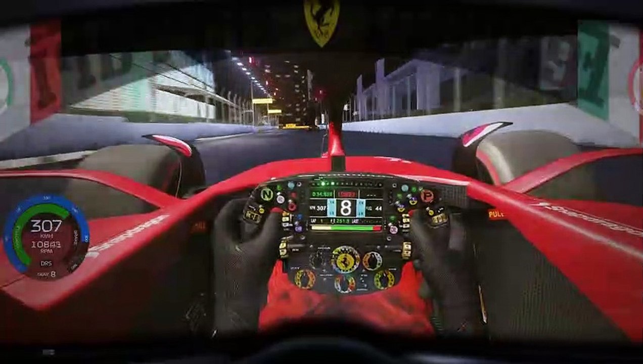 Charles Leclerc From Last To First At Singapore _ Assetto Corsa Ultra Graphics 4k(720P_HD)