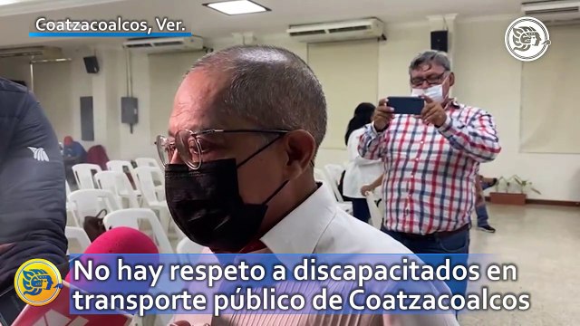 No hay respeto a discapacitados en transporte público de Coatzacoalcos