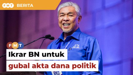 BN ikrar gubal akta dana politik, saring lantikan jawatan utama