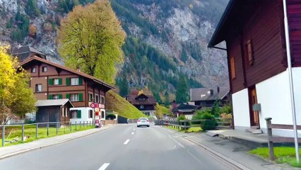 Golden Autumn In Swiss Mountain