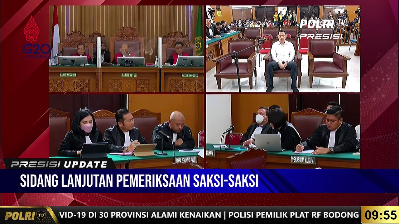 PRESISI UPDATE 10.00 WIB : Sidang Ferdy Sambo dan Putri Candrawathi Pemeriksaan Saksi