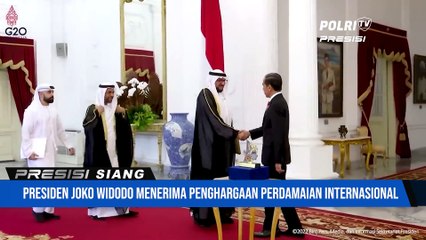 Presiden Joko Widodo menerima Penghargaan Perdamaian