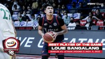 NCAA Season 98 | Best Player: Louie Sangalang (Letran vs Benilde) | Men's Basketball Tournament R2