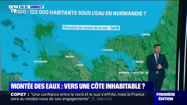 Si rien n'est fait pour diminuer les émissions de CO2, 122.000 habitants pourraient se retrouver sous l'eau en Normandie d'ici 2100