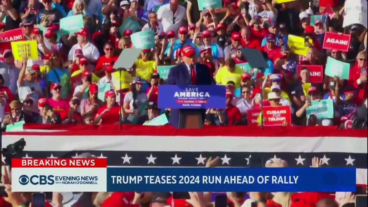 L'ex-président américain Donald Trump a promis cette nuit une "très grande annonce" pour la semaine prochaine, qui pourrait être sa candidature en 2024 !