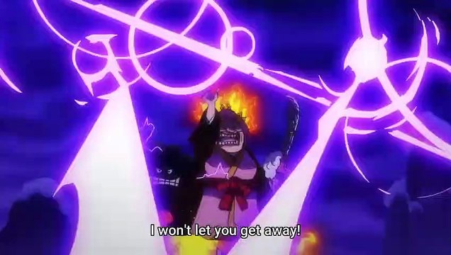 Luffy saves Zoro from Kaido Thunder Bagua [One Piece]_HD