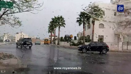 تساقط أمطار الخير في العاصمة عمان صباح الثلاثاء