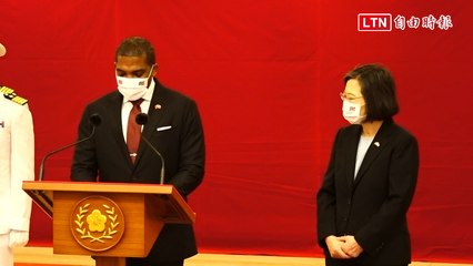 蔡英文舉行盛大軍禮迎接聖國總理 德魯感謝台灣支持 🇹🇼