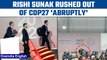 Rishi Sunak 'abruptly' rushed out of COP27 by aide, watch video | Oneindia News *International
