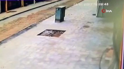 Zeminde alev alan kimyasal madde korku dolu anlar yaşattı