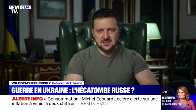 Volodymyr Zelensky: Devant les positions ukrainiennes, le sol est jonché de corps de soldats ennemis
