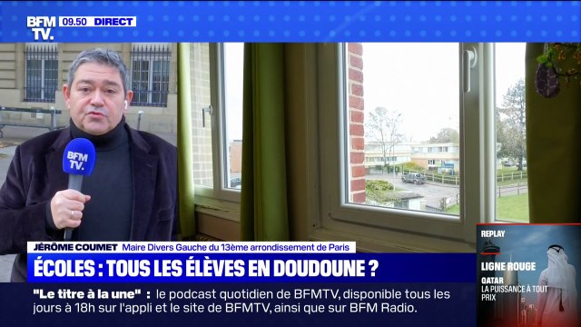 Jérôme Coumet, maire du 13ème arrondissement, sur la sobriété énergétique dans les écoles: Il va falloir chacun prendre de nouvelles habitudes (...) couvrir les élèves en conséquence