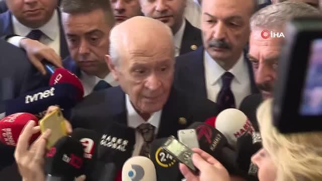 MHP Genel Başkanı Bahçeli: Özel olarak söyleyeceğim hiçbir şey yok. Anayasanın başörtüsü meselesini çözümünde AK Parti ile beraber, Cumhur İttifakı...