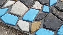 Gạch sân vườn bằng xi măng
