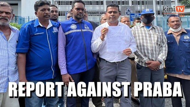 MIC lodges report against Praba over claim he was offered RM10mil to defect