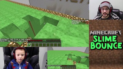 Minecraft Slime Bounce - FGTEEV Dropper Parkour Adventure Mini-Game Map