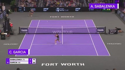 Garcia battles past Sabalenka to clinch WTA Finals crown