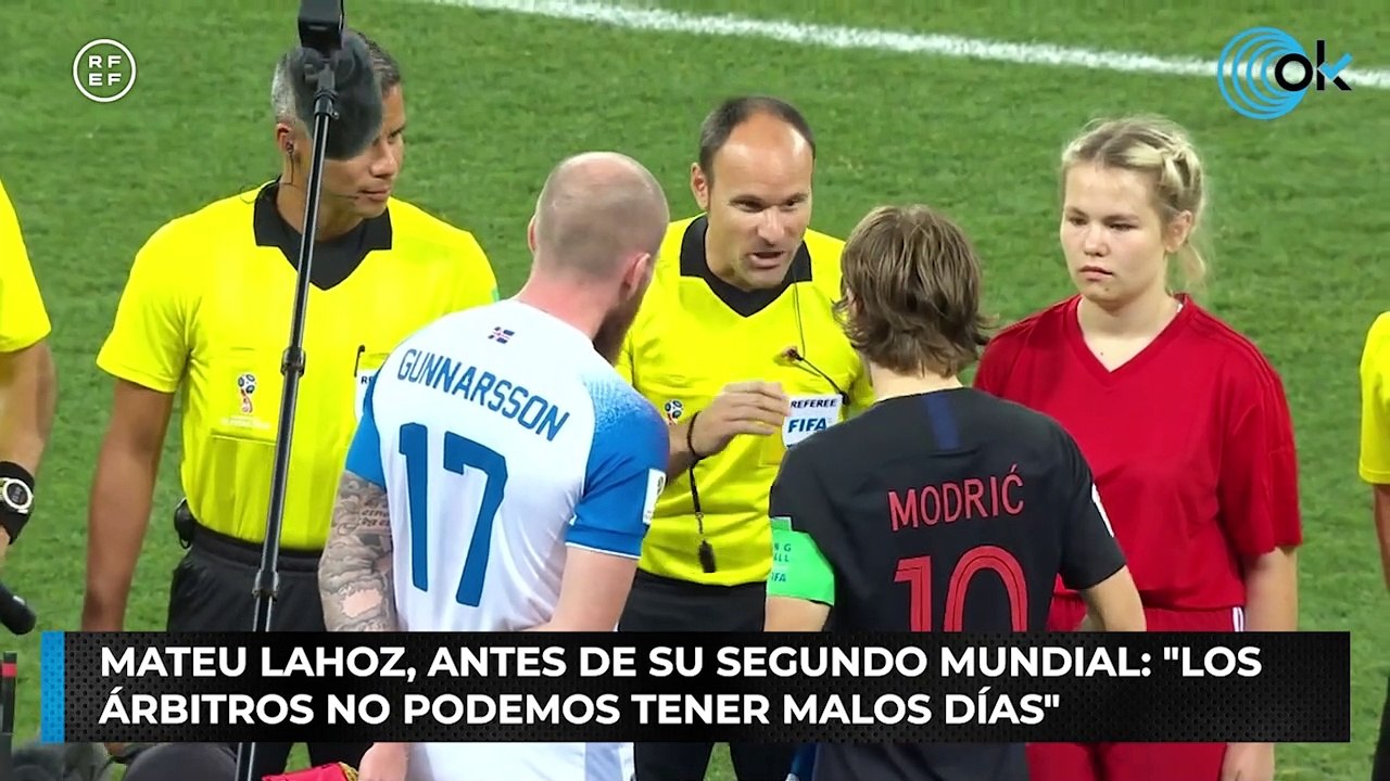 Mateu Lahoz, antes de su segundo Mundial: "Los árbitros no podemos tener malos días"