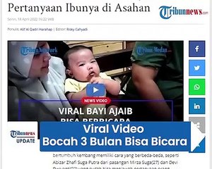 Viral Video Bocah 3 Bulan Bisa Bicara dan Jawab Pertanyaan sang Ibu, Begini Pengakuan Orangtuanya