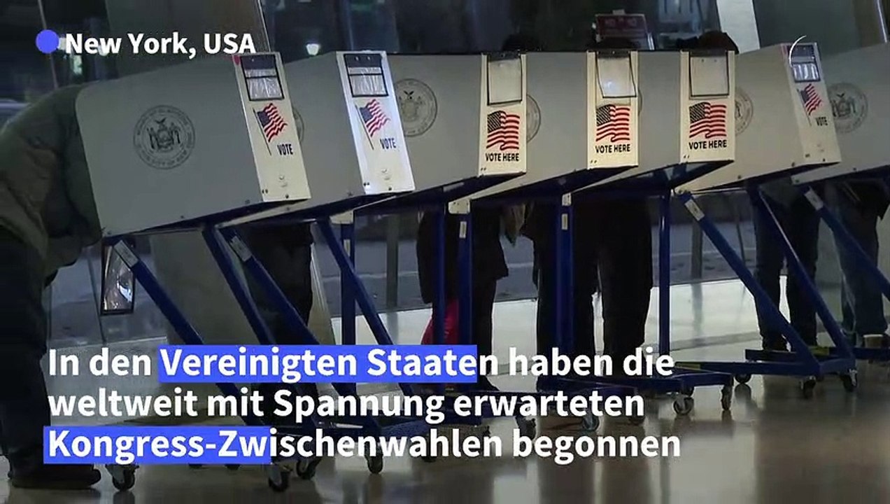 Wegweisende Kongresswahlen in den USA haben begonnen