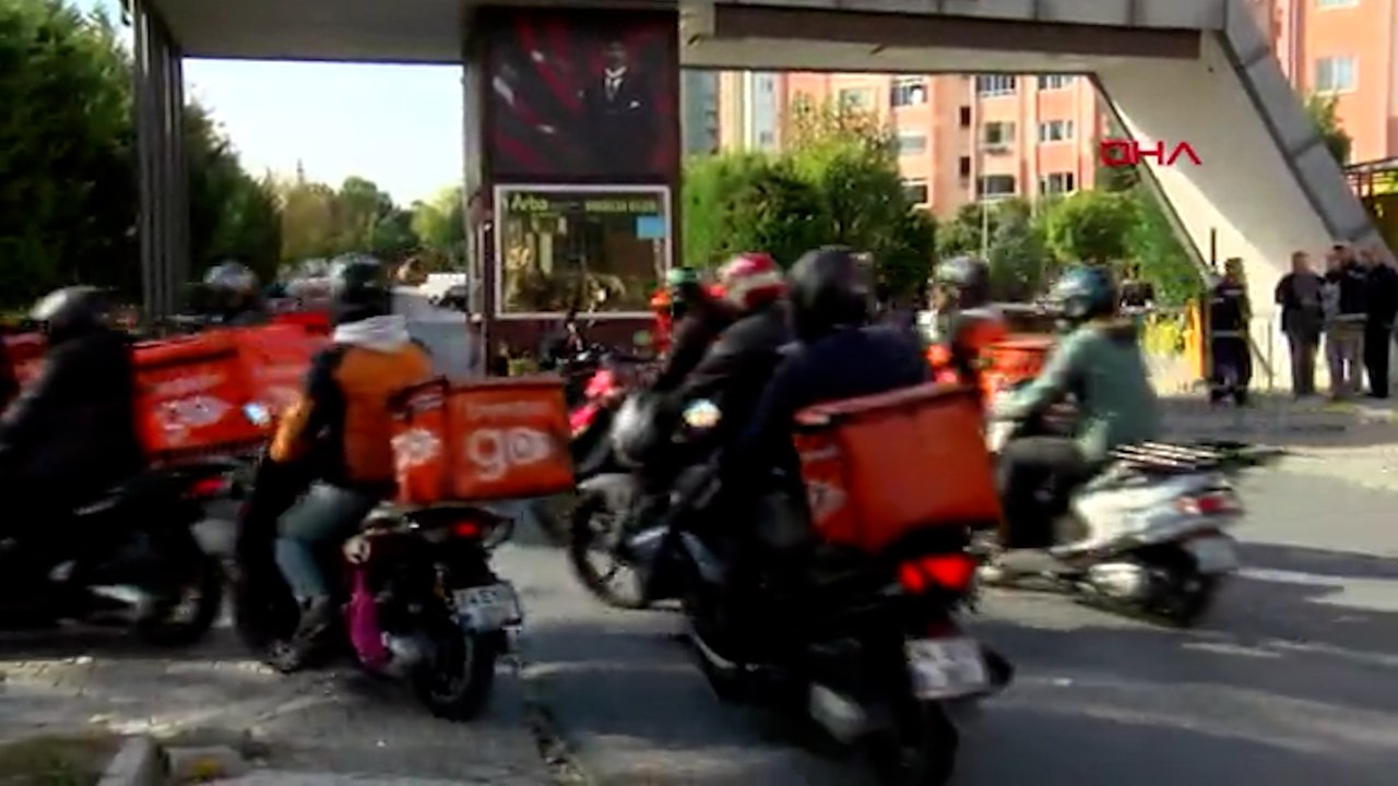 Küçükçekmece’de bir siteye motorla alınmayan mo...