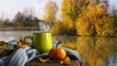 Peaceful Music with Autumn Cozy Places   Soothing Relaxation Music Meditation, Stress Relief, Study