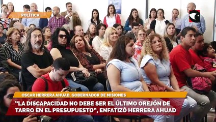 “La discapacidad no debe ser el último orejón de tarro en el presupuesto”, enfatizó Herrera Ahuad